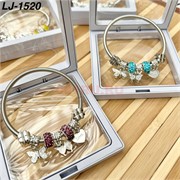 Браслет Pandora (LJ-1520) с шармами в прозрачном органайзере 12 шт/упаковка