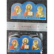 Иконка триптих на липучке пластиковая 12 шт/упаковка