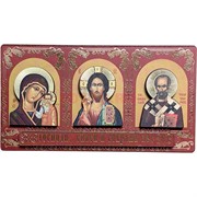 Иконка на липучке Триптих деревянная 12 шт/упаковка (SLD-7)