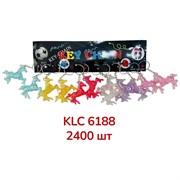 Брелок пластмассовый (KLC-6188) Лошадь цветная символ 2026 года 120 шт/блок