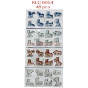 Набор лошадей (KLC-6054) из фарфора 8 шт цена за набор