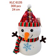 Игрушка мягкая Снеговик (KLC-6135) высота 24 см 6 шт/упаковка