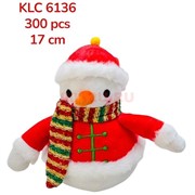 Игрушка мягкая Снеговик (KLC-6136) высота 17 см 6 шт/упаковка