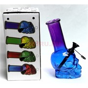 Бонг стеклянный череп D&K 14,5 см высота Skull Glass Hookah