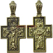 Крестик металлический 3,8 см высота цвет бронза 500 шт/упаковка