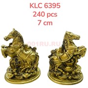 Лошадь статуэтка (KLC-6395) из полистоуна под бронзу 7 см высота