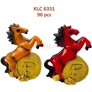 Лошадки из полистоуна (KLC-6331) с монетой символ 2026 года 13 см высота