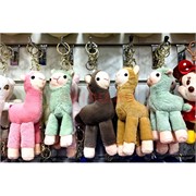 Брелок мягкий Лама 17 см с металлической фурнитурой 12 шт/упаковка Брелок мягкий Лама 17 см с металлической фурнитурой 12 шт/упаковка