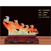 Композция 8 лошадей на подставке символ 2026 года