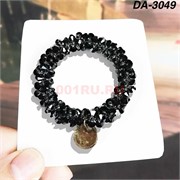 Резинка для волос (DA-3049) черная из полимерных материалов 100 шт/упаковка Резинка для волос (DA-3049) черная из полимерных материалов 100 шт/упаковка