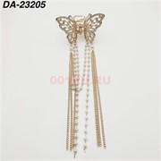 Краб металлический (DA-23205) бабочка цвет золото с фурнитурой 12 шт/упаковка