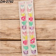 Резинки детские (DA-2792) для волос «бабочки 1 вариант» 100 пар/упаковка Резинки детские (DA-2792) для волос «бабочки 1 вариант» 100 пар/упаковка