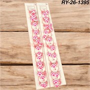 Резинки детские (RY-26-1395) для волос «лапки ярко-розовые» 100 пар/упаковка Резинки детские (RY-26-1395) для волос «лапки ярко-розовые» 100 пар/упаковка