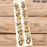 Резинки детские (RY-26-1381) для волос «бантики» 100 пар/упаковка Резинки детские (RY-26-1381) для волос «бантики» 100 пар/упаковка