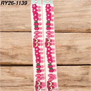 Заколки на ленте детские (RY26-1139) розовые в ассортименте 100 пар/упаковка Заколки на ленте детские (RY26-1139) розовые в ассортименте 100 пар/упаковка
