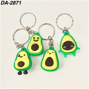 Брелок резиновый (DA-2871) авокадо формы в ассортименте 100 шт/упаковка