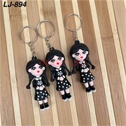 Брелок резиновый (LJ-894) девочка с косичками 100 шт/упаковка