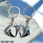 Брелок металлический парный (RJ-OD-126) сердце Love 12 пар/упаковка Брелок металлический парный (RJ-OD-126) сердце Love 12 пар/упаковка