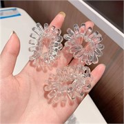 Резинки пружинки крупные цвет прозрачный 100 шт/упаковка