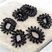 Резинки пружинки крупные цвет черный 100 шт/упаковка Резинки пружинки крупные цвет черный 100 шт/упаковка