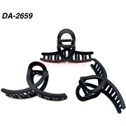 Краб для волос черный (DA-2659) пластмассовый 12 шт/упаковка