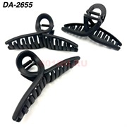 Краб для волос черный (DA-2655) пластмассовый 12 шт/упаковка Краб для волос черный (DA-2655) пластмассовый 12 шт/упаковка