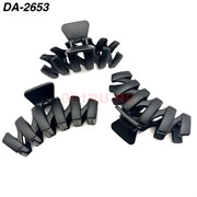 Краб для волос черный (DA-2653) пластмассовый 12 шт/упаковка Краб для волос черный (DA-2653) пластмассовый 12 шт/упаковка