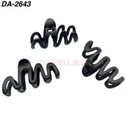 Краб для волос черный (DA-2643) пластмассовый 12 шт/упаковка