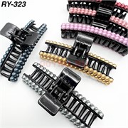 Краб цветной для волос (RY-323) пласттмассовый 12 шт/упаковка