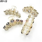 Заколка-краб (RY-13) со стразами 2 цвета 12 шт/упаковка Заколка-краб (RY-13) со стразами 2 цвета 12 шт/упаковка