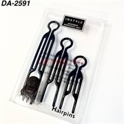 Шпильки пластмассовые (DA-2591) черные 7, 9 и 11 см цена за 12 наборов