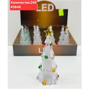 Светильник в виде елки (3646) пластмассовый 12 шт/упаковка