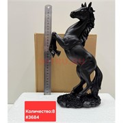 Лошадь статуэтка (3684) цвет черный 33 см