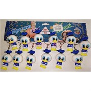 Брелок резиновый (KY-4688) уточки 12 шт/упаковка Брелок резиновый (KY-4688) уточки 12 шт/упаковка