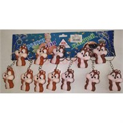 Брелок резиновый (KY-1175) бурундук 12 шт/упаковка