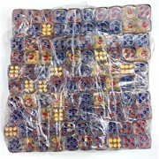 Кости кубики игральные 14 мм (HR-KB-2093) прозрачные 100 шт/упаковка Кости кубики игральные 14 мм (HR-KB-2093) прозрачные 100 шт/упаковка