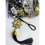 Амулет православный (KN-E14) со стразами и черными нитками 12 шт/упаковка