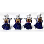 Ангелочки фарфоровые (KL-2051B) с иконами 10 см высота Ангелочки фарфоровые (KL-2051B) с иконами 10 см высота