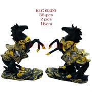 Лошадки из полистоуна (KLC-6409) пара на дыбах 16 см высота