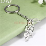 Брелок металлический «птица тукан» 12 шт/упаковка