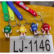 Брелок резиновый конфеты M&M's с браслетом 12 шт/упаковка (LJ-1146) Брелок резиновый конфеты M&M's с браслетом 12 шт/упаковка (LJ-1146)
