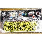 Брелок светоотражающий (HR-D7-13) космонавт на ракете 120 шт/упаковка