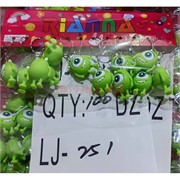 Брелок резиновый (LJ-251) зеленый монстр 120 шт/блок