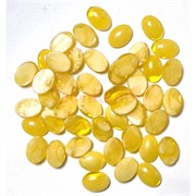 Кабошоны 13x18 овальные из янтаря светлый медовый цвет