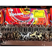 Брелок металлический (LK-17) лошади 3 цвета 120 шт/блок