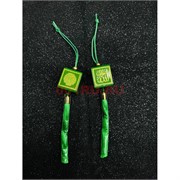 Подвеска мусульманская (HR-B108) зеленая квадратная 12 шт/упаковка