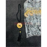 Четки-подвеска мусульманские (HR-B106) черные с Каабой 12 шт/упаковка