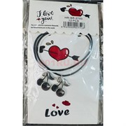 Парные браслеты (BR-2750) вишня черешня 12 пар/упаковка