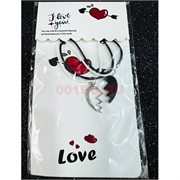 Парные браслеты (BR-2759) сердце половинки 12 пар/упаковка