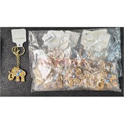 Брелок Слоник сглаз с карабином со стразами 12 шт/упаковка (B-10)